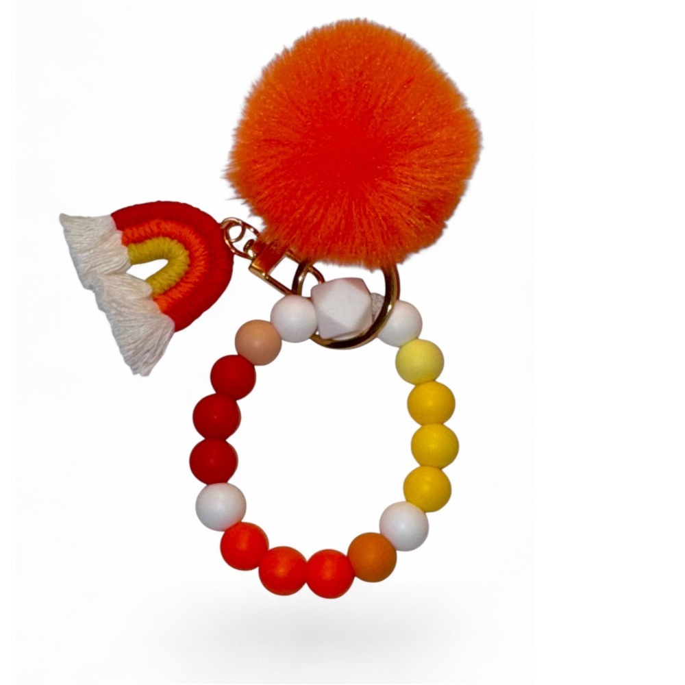 Ember Rainbow Womens Silicone Beaded Keychain - Picture 5 of 5